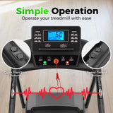 Lastforever Walking Treadmill with Extra-Long Safety Handrails,Senior Treadmills for Home, Home Recovery Fitness Exercise Machine for Elder, 310 lbs Capacity, 16.5'' Wider Running Belt