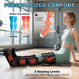 TGS Leg Massager with Heat and Compression FSA, Full Leg Massager for Circulation and Pain Relief, Professional Leg Recovery System, Compression Boots with 3 Heat 3 Intensities
