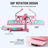 Hitgrand Heat Press 12x15 inch, Heat Press Machine for T-Shirts, 8 in 1 Heat Press with 30 OZ Tumbler Press