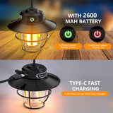 XRDZYXGS Camping Lantern, Portable Camping Light, Rechargeable Lanterns 4 Light Modes(1300-6500K), Adjustable Brightness, Waterproof Tent Lantern LED Lanterns for Power Outages, Camping, Fishing
