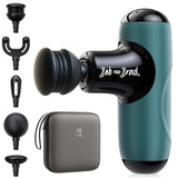 BOB AND BRAD Q2 Mini Massage Gun, Pocket-Sized Deep Tissue Massager Gun, Portable Percussion Muscle Massager Gun, Ultra Small & Quiet Muscle Massage Gun with Carry Case -Green