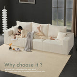 113" Modular Sectional Sofa Boneless U-Shaped Couches for Living Room