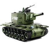Supdex 1/18 Soviet Union KV2 RC Tank, 2.4G Army Model Toy with Smoke, Sound and Lights, 165ft Remote Control, All-Terrain Indoor Outdoor Toy for Kids & Adults