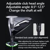 12 Piece Left Handed Golf Clubs, Mens Right Hand Golf Club Set, with Golf Bag, Adjustable Angle, Golf Club Sets for Men