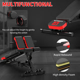 K KiNGKANG Adjustable Weight Bench,Roman Chair Load 500 LBS Workout Bench for Home Gym Workout Fitness Equipment Adjusts to Decline or Flat Bench