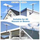Starlink Mount with Extension-Adjust Angle Without Disassembly Tube Gen 3 Roof Mount Wall/Ceiling Mounting Kit Compatible with Starlink Standard 4/4X/V3 (Grey)