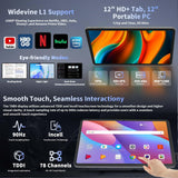 12 Inch Tablet, Android 16 Tablet with Keyboard Bundle, 24GB+256GB+2TB Expand