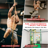 Climbing Rope Gym Workout - 50FT 1.5 Inch Heavy Duty Jute Thick Ropes for Adults Strength Training Outdoor Tree Swing Indoor Home Fitness Exercise