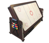 7ft Pool Table Air Hockey 3 in 1 Pool Table Blue Felt - Bullet