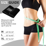 ZPP Waist Trainer for Women and Men, Neoprene Sweat Band Waist Trimmer Belt Stomach Wrap for Workout Black/White