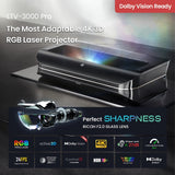 AWOL VISION LTV-3000 Pro 4K 3D Ultra Short Throw Triple Laser Projector, Dolby Vision & Atmos, HDR10+, 150" UST Laser TV Home Theater Projector