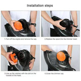 Powswopx CMZST0653 CMZST065 String Trimmer Line (0.065",30Ft) for Craftsman CMCST900, CMESTA900, CMESTE920, CMZST98020, CMCST915, CMEST913, CMZST120SC(3 Replacement Spool,1 Trimmer Cap)