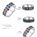 Oseew 2027 Men Customized Graduation Class Ring High School (White Gold)