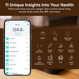 Wyze Scale S, Scale for Body Weight, Digital Bathroom Scale for Body Fat, BMI, Muscle, Heart Rate, Body Composition Analyzer with App, Batteries Included, Bluetooth, 400 lb, Black