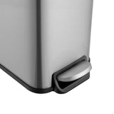 QUALIAZERO 5L / 1.3 Gallon Stainless Steel Step-On Bathroom Trash Can