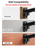 MOUNTUP Dual Monitor Wall Mount for 2 Max 32 Inch Computer Screen, Fully Adjustable Double Monitor Arm, Wall Mounted Monitor Holder Support 4.4-19.8lbs Display, VESA Bracket 75x75, 100x100