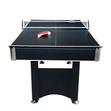 6 Ft Pool Table, with Ping Pong Multi Game Combo Tables for Family Recreation Game Rooms Hathaway