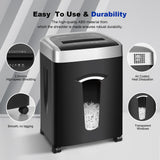 58 dB Quiet Paper Shredder for Home Office, 15-Sheet, 120 Min Shredding, 7.9 Gallon Large Bin, P-4 Cross Cut Heavy Duty Shredders Wingwise