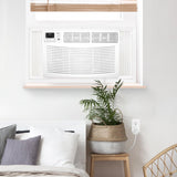 Amana 18,000 BTU Window Air Conditioner, 230V, Window AC for Rooms up to 1,000 Sq.Ft with Remote Control, 24H Timer, 3-Speeds, Auto-Restart, and Digital Display, White