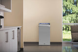 Rubbermaid Commercial Products Configure 1 Stream Mixed Recycling Trash Can, 15 Gal, Grey Stenni, Indoor for Stadiums/Food Courts/Airports