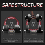 BOCHPOWER Adjustable Dumbbells Set of 2,Free Weights Dumbbells Set,52 lbs pair for Men/Women Gym Equipment for Home Strength Training Equipment(2 Box)