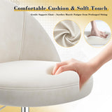 EnHomee Vanity Chair with Wheels, Small Office Chair with Back