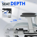 FLEXISPOT ErgoX Premium Ergonomic Office Chair with Footrest- Adjustable 3D Armrests, Dynamic Lumbar Support, Recline & Tilt Function,Blue