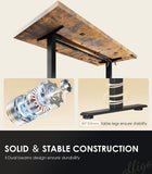 OffiGo 79" Executive Electric Standing Desk Height Adjustable, Rustic Brown