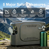 ROCKRAY Portable Propane Water Heater for Camping, Instant Hot Water Heater with 5200mAh Battery,Max 180 Mins Runtime, Outdoor Shower for RV, Cleaning & Pet Washing