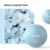 FITMIND Pilates Ball 10 Inches Small Exercise Ball,Core Ball with Inflation Straw, Barre Ball,Bender Ball for Yoga, Stability, Fitness, Ab, Core,Workout,Physical Therapy-Blue FITMIND