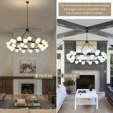 Dining Room Chandelier 60 Inch Sputnik Chandeliers for High Ceilings Large