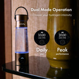 PIURIFY Hydrogen Water Bottle Generator | 17 OZ | UP to 6,290 PPB H2 Molecular Hydrogen | SPE/PEM Electrolysis | Ergonomic Handle | Dual-Mode | 2200 mAh Battery | Certified by H2 Analytics | Brown