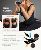 FeelinGirl Women Corset Workout Waist Trainer Corset Cincher Trimmer Belt Body Shaping Workout Body Shaper Rose Red XXL
