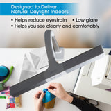 OttLite LED Desk Lamp with Sturdy Clamp - Extra Wide Lighting, Dimmable with 5 Brightness Settings & Energy Efficient Natural Daylight LEDs for Home Office, Computer Desk, Dorms & Workbench