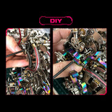 OBIOCKIDAY 3D Metal Puzzle for Adults, 3D Metal Tiger Model Kit, 3D Metal Steampunk Mechanical Tiger 3D Puzzle Kit 3D Jigsaw Puzzle, 2030+PCS DIY Assembly 3D Metal Animal Model Gift