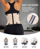 SHAPELLX Waist Trainer for Women Tummy Control Corset Shapewear Breathable Waist Cincher Trimmer Slimming Belly Belt Skin