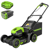 Greenworks 60V 17" Brushless (Push) Lawn Mower, 4.0Ah Battery and 3A Charger