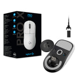 Logitech G PRO X Superlight Wireless Gaming Mouse, Ultra-Lightweight, Hero 25K Sensor, 25,600 DPI, 5 Programmable Buttons, Long Battery Life, Compatible with PC/Mac - White