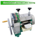 Manual Sugarcane Juicer, Sugarcane Press, 3 Stainless Steel Rollers, 330lb/h Output, 2.4" Inlet, Sugar Cane Juice Extractor Squeezer for Home Commercial INTBUYING