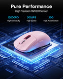 EPOMAKER NEX Lite Wireless Gaming Mouse w/Screens & RGB Charging Dock