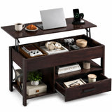 WLIVE Lift Top Coffee Table for Living Room/Dining/Office, Espresso