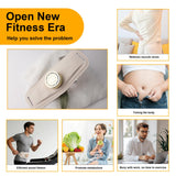 Ab Toning Belt, Abdominal Massager Belt with Shaping & Heating Functions, Abs Sculptor Daily Training for Home Office Fitness Exercise Men Women Unisex (Beige)
