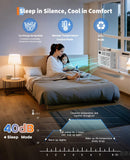 12000 BTU Window AC Unit - 115V Wi-Fi Enabled Air Conditioner for 550 Sq.Ft Rooms Fast Cooling Window Mounted with Remote Perfect for Apartments, Living Room Office