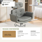 OYEFIT Criss Cross Office Chair with Adjustable Arms, Headrest and Wheels