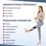 PressLoo Hamstring Stretcher - Advanced Knee Extension & Pain Relief Device, Low Back Stretcher Calf Stretching Equipment, Ideal for ACL, MCL Recovery, Athletes, Therapy & Rehab
