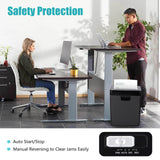 Shredder for Home Use, 8-Sheet Strip Cut Paper Shredder,Also Shred Card/Staple,Small Mini Document Shredder for Office,Portable Shredder Machine for Home, 3.2-Gal Bin Idealforce