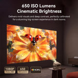 Official Licensed Google TV 4K Smart Projector with WiFi and Bluetooth, Wanbo Vali 1 Pro Dolby Audio, MEMC, Native 1080P, Auto Focus & Keystone, 260" Portable Home Outdoor Movie Projector