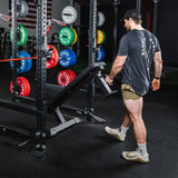 Titan Fitness Elite Series Single Post Flat Bench, 2.5" Thick HeftyGrip Vinyl Pad, Rated 1,000 LB, Dedicated Home Gym Competition Weightlifting & Strength Training Utility Bench Titan Fitness