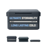 Coleman Snap 'N Go 55-Quart Collapsible Hard Cooler, Portable Hard-Sided Cooler with Waterproof Removable Liner, Space-Saving & Quick Set Up, 64 Hours Cold, Mussel Grey