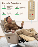 Heycool Massage Mat Full Body, Back Massager with Heat and Vibration, Massage Chair Pad, 10 Vibration Motors, 2 Heating Levels, Foldable, Gifts